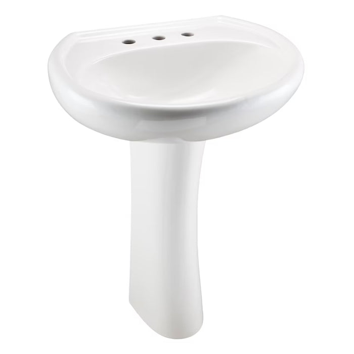 Maxwell® 8" Centers Standard Pedestal Bathroom Sink