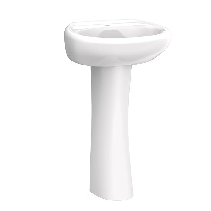 Maxwell® Single Hole Petite Pedestal Bathroom Sink