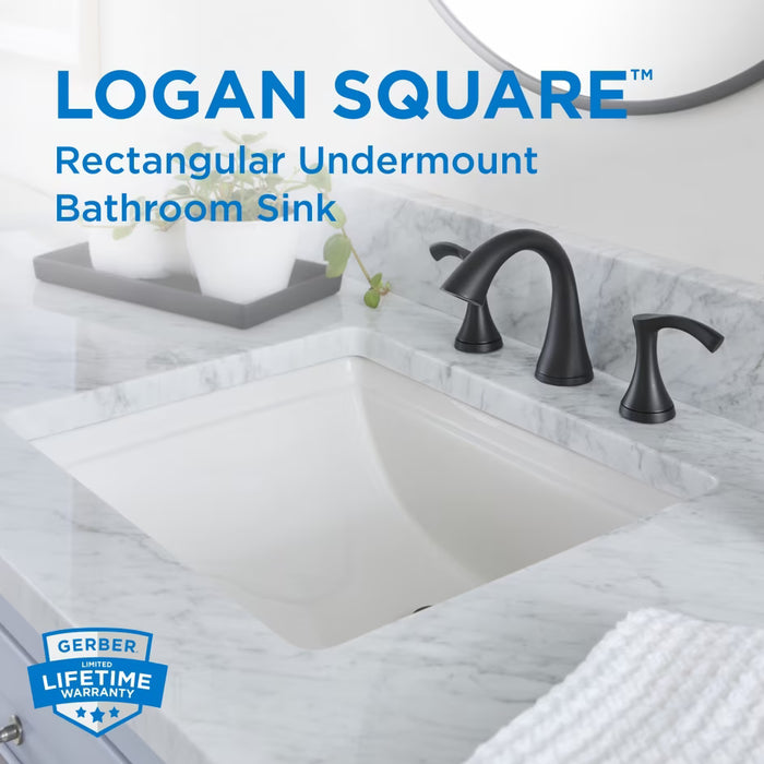 Logan Square™ Rectangular Standard Undercounter Bathroom Sink