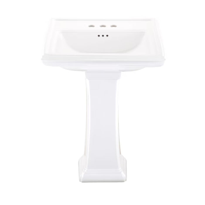Logan Square™ 4" Centers Petite Pedestal Bathroom Sink