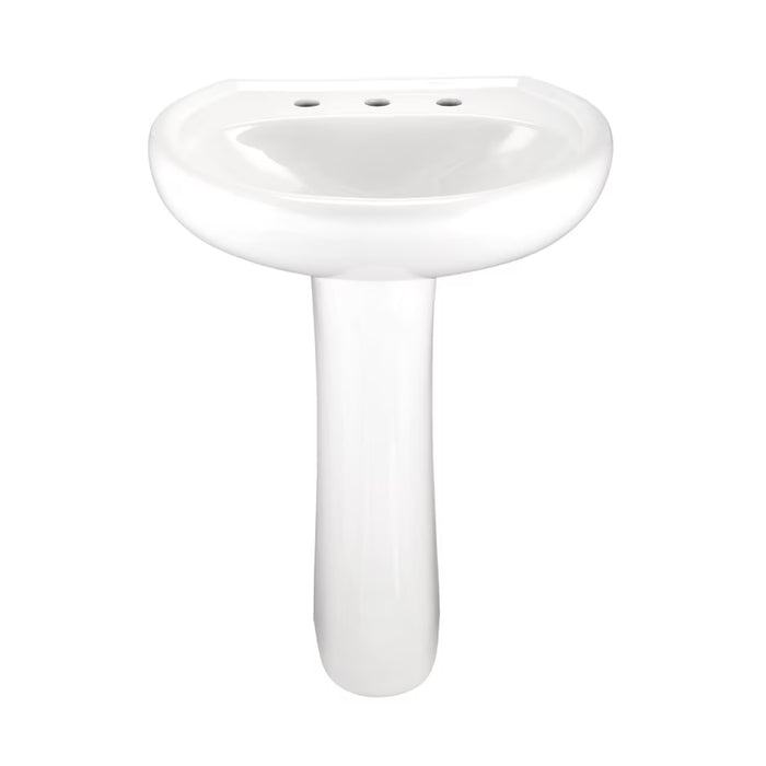 Maxwell® 8" Centers Standard Pedestal Bathroom Sink