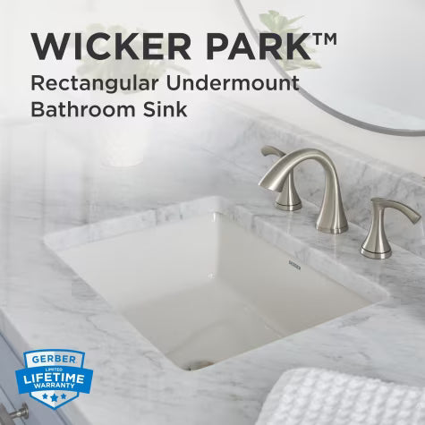 Wicker Park™ Rectangular Undercounter Bathroom Sink