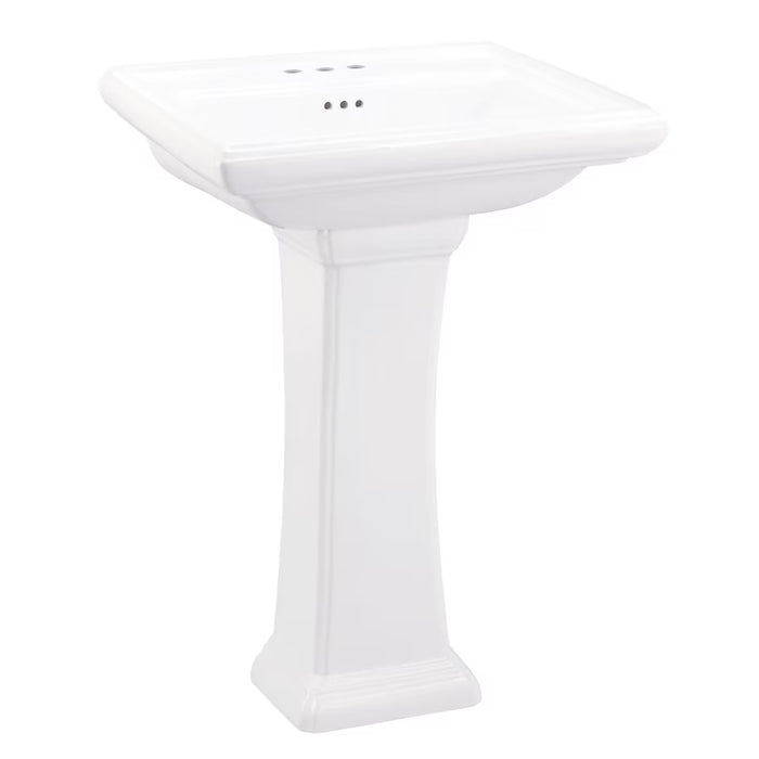 Logan Square™ 4" Centers Standard Pedestal Bathroom Sink