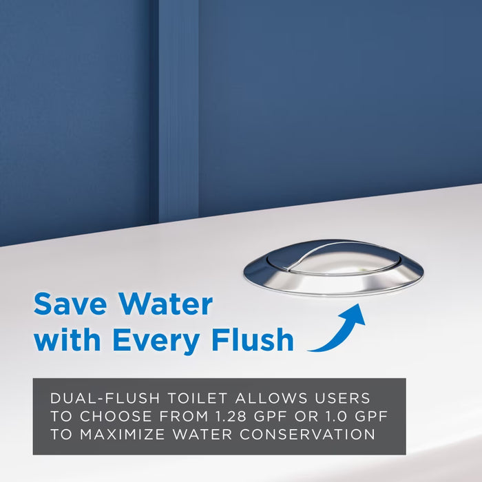 Maxwell Select™ Chair Height Dual Flush 1.0/1.28 gpf 12" Rough-In Two-Piece Elongated Toilet