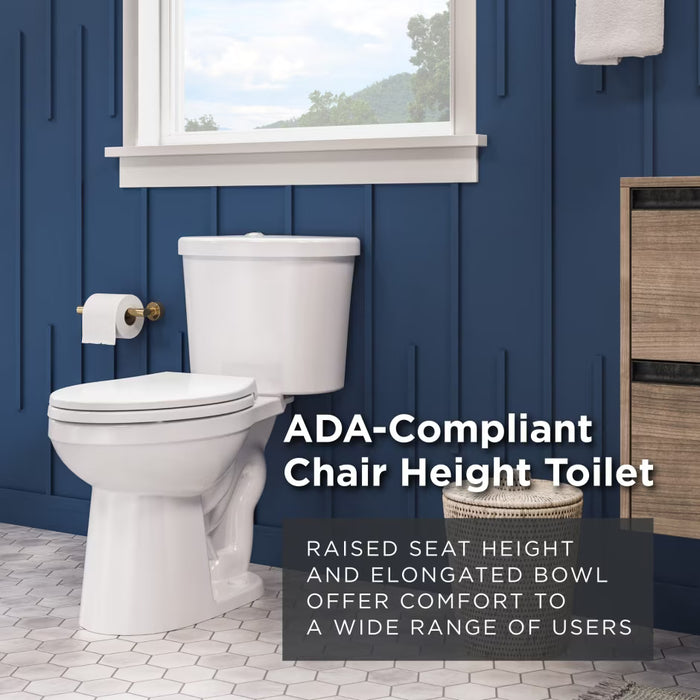 Maxwell Select™ Chair Height Dual Flush 1.0/1.28 gpf 12" Rough-In Two-Piece Elongated Toilet