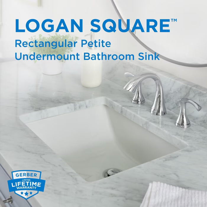 Logan Square™ Rectangular Petite Undercounter Bathroom Sink
