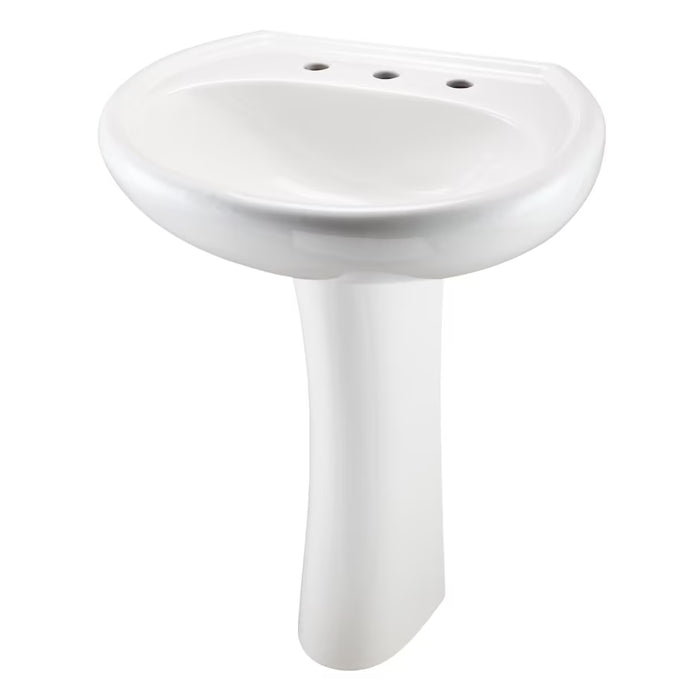 Maxwell® 8" Centers Standard Pedestal Bathroom Sink