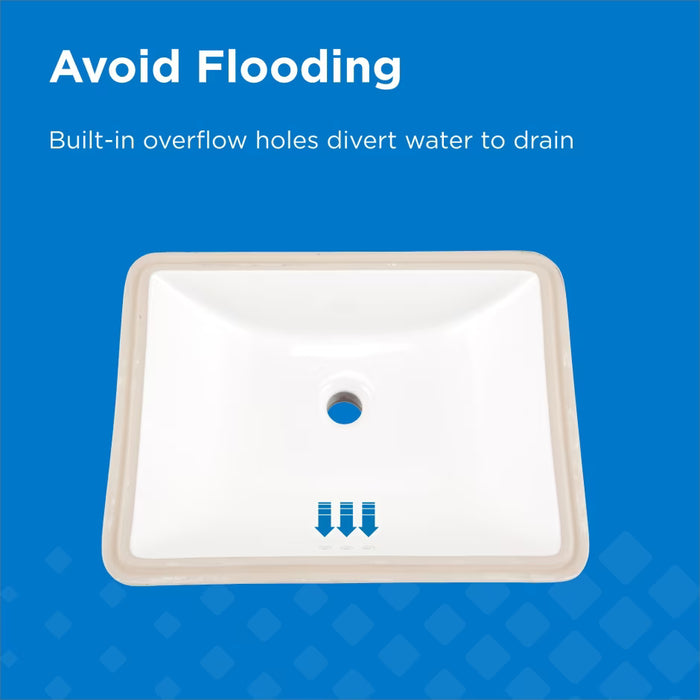 Logan Square™ Rectangular Petite Undercounter Bathroom Sink