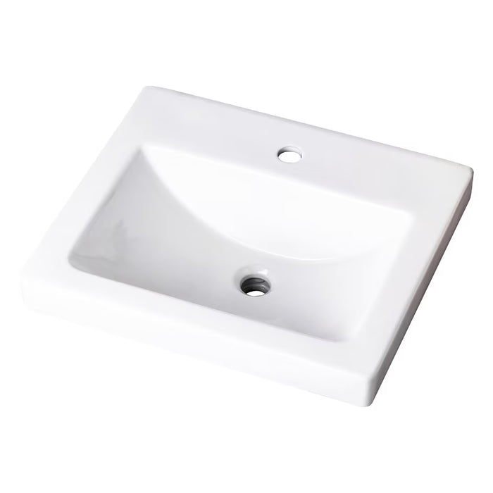 Wicker Park™ Rectangular Single Hole Above Counter Bathroom Sink