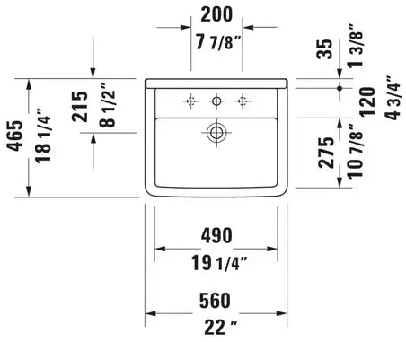 Starck 3 Sink
