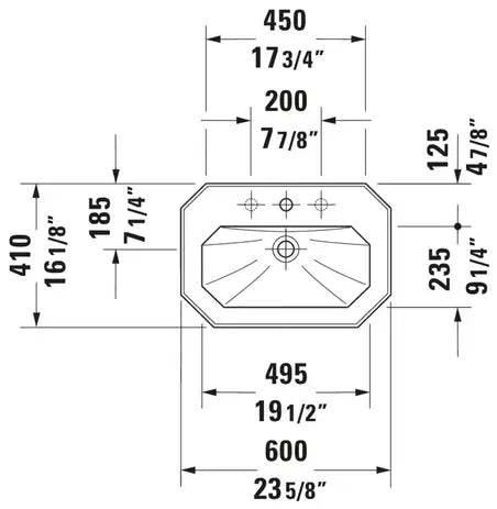 Serie 1930 Wall Mounted Sink