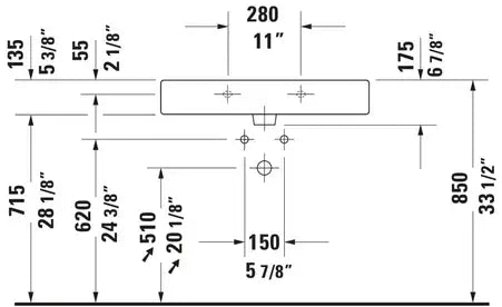 Vero Wall Mounted Sink