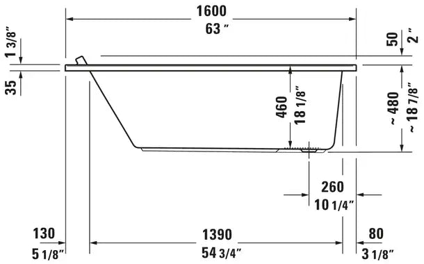 Starck Built-in bathtub