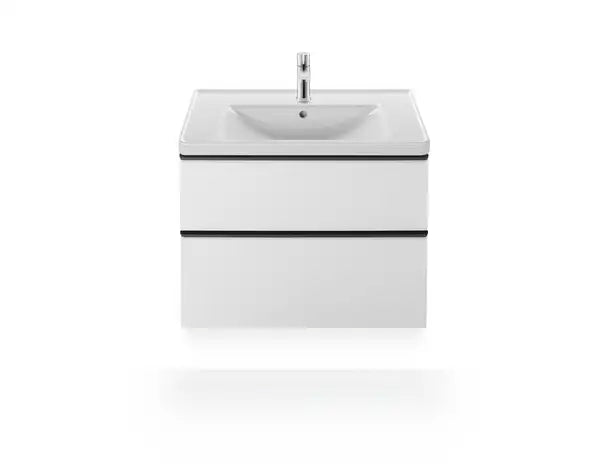 D-Neo Wall Mounted Sink  31 1/2 " x 18 7/8 ", with Overflow, 1 x Faucet hole, White High Gloss