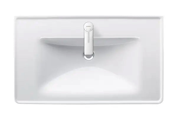 D-Neo Wall Mounted Sink  31 1/2 " x 18 7/8 ", with Overflow, 1 x Faucet hole, White High Gloss