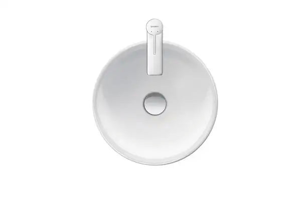 D-Neo Vessel Sink  15 x 15 3/4 ", without Overflow, without Faucet hole, White High Gloss