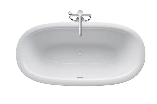 Duravit- White Tulip Freestanding bathtubs  70 7/8 " x 35 3/8 ", White Gloss