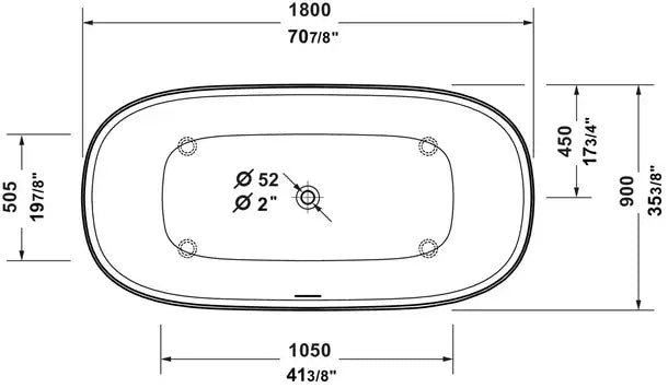 Duravit- Zencha Freestanding bathtubs