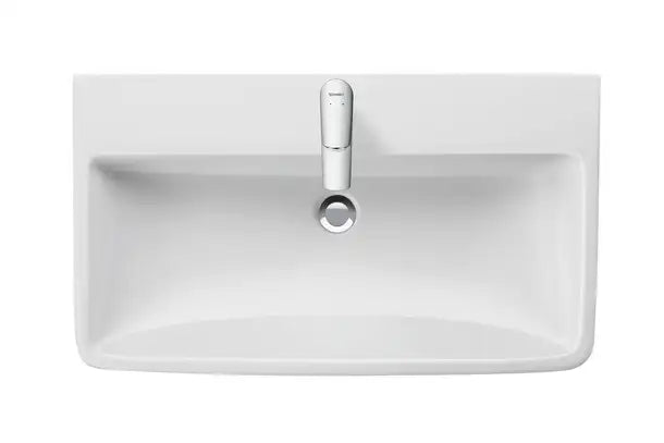 Duravit No.1 Wall Mounted Sink  31 1/2 " x 18 1/8 ", with Overflow, 1 x Faucet hole, White High Gloss
