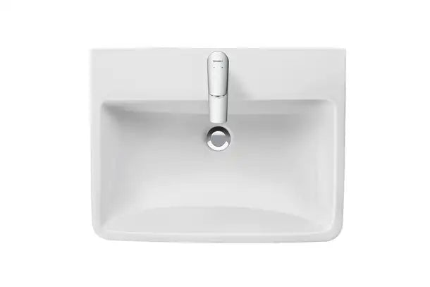 Duravit No.1 Wall Mounted Sink  25 5/8 " x 18 1/8 ", with Overflow, 1 x Faucet hole, White High Gloss