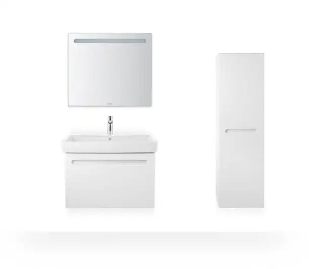 Duravit No.1 Wall Mounted Sink  31 1/2 " x 18 1/8 ", with Overflow, 1 x Faucet hole, White High Gloss