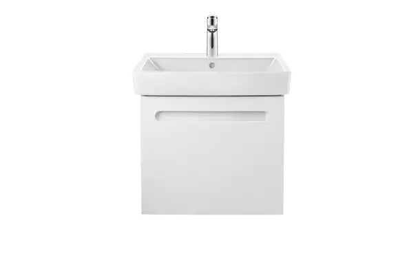 Duravit No.1 Wall Mounted Sink  25 5/8 " x 18 1/8 ", with Overflow, 1 x Faucet hole, White High Gloss