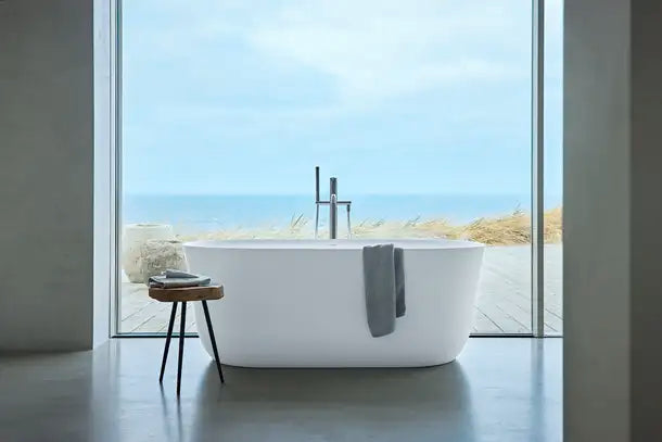 Duravit- Soleil by Starck Freestanding bathtubs  63 " x 31 1/2 ", DuroCast UltraResist, White Matte