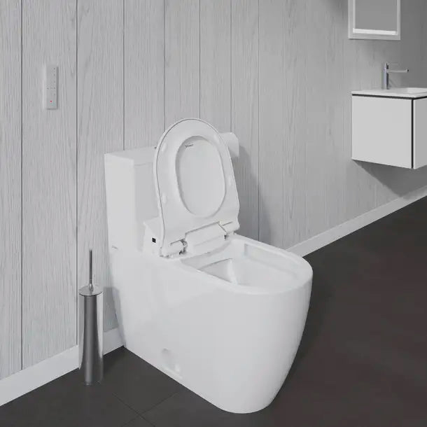 Duravit-ME by Starck One Piece Toilet, Rimless  0.92/1.32 GPF, Trip lever placement: Top