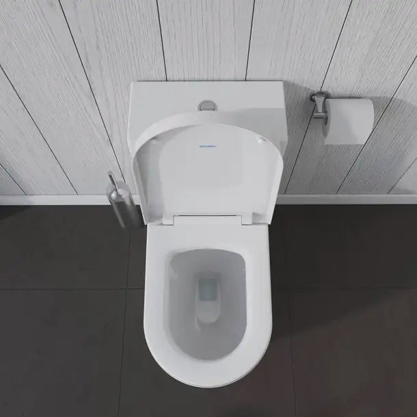Duravit-ME by Starck Toilet Bowl Elongated  0.92/1.32 GPF, White High Gloss