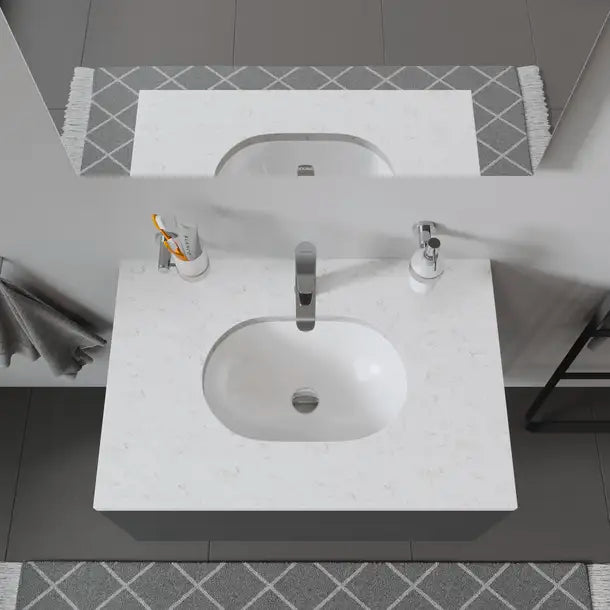 Duravit Design Classics Undermount Sink  18 1/8 " x 12 1/4 ", with Overflow, without Faucet hole, White High Gloss