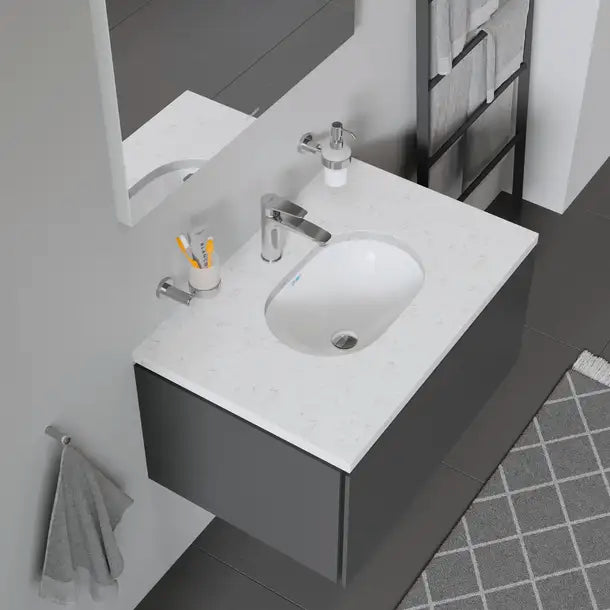 Duravit Design Classics Undermount Sink  18 1/8 " x 12 1/4 ", with Overflow, without Faucet hole, White High Gloss