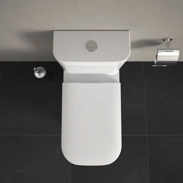 Duravit-Happy D.2 One Piece Toilet  0.92/1.32 GPF, with Slow Close, Removable Seat, Trip lever placement: Top