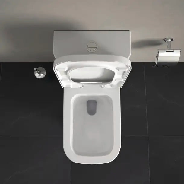 Duravit-Happy D.2 One Piece Toilet  0.92/1.32 GPF, with Slow Close, Removable Seat, Trip lever placement: Top