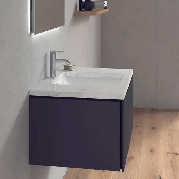 Starck 3 Undermount Sink  18 x 18 1/4 ", with Overflow, without Faucet hole, White High Gloss