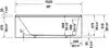 Duravit-Vero Alcove Bathtub  60 " x 32 1/8 ", White Gloss