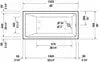 Duravit-Vero Alcove Bathtub  60 " x 29 7/8 ", White Gloss
