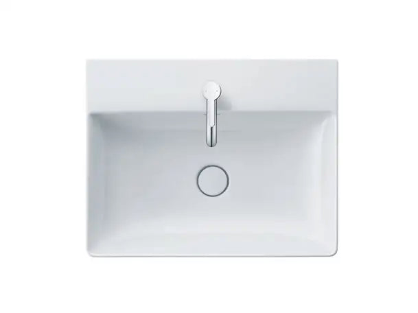 Ready Ship DuraSquare Wall Mounted Sink  23 5/8 " x 18 1/2 ", without Overflow, 1 x Faucet hole, White High Gloss