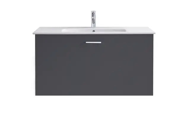 Duravit-ME by Starck Wall Mounted Sink  32 5/8 " x 19 1/4 ", with Overflow, 1 x Faucet hole, White High Gloss