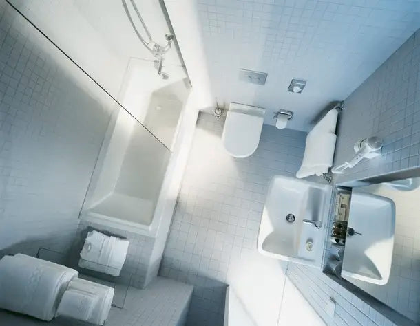 Starck 3 Wall Mounted Sink  23 5/8 " x 17 3/4 ", with Overflow, 1 x Faucet hole, White High Gloss