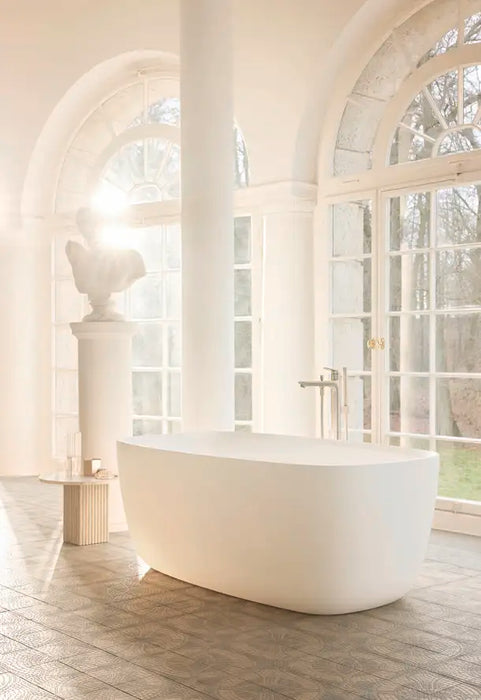 Duravit- Aurena Freestanding bathtubs  63 " x 35 3/8 ", DuroCast Plus, White Matte