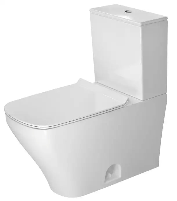 Duravit-DuraStyle floor standing toilet set, Elongated  0.92/1.32 GPF, with Slow Close, Removable Seat, White High Gloss