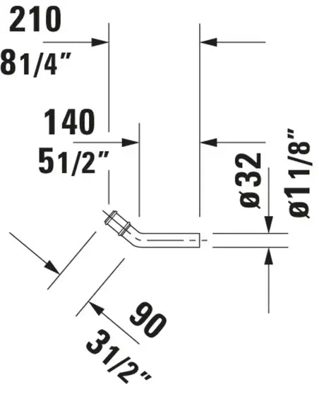 Universal Vario connecting bend