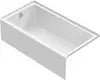 Duravit No.1 Alcove Bathtub  60 " x 32 1/8 ", Packaging type: 8 pack, White Gloss