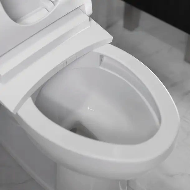 Duravit-Duravit No.1 Two Piece Toilet  1.28/1.28 GPF, with Slow Close, White High Gloss