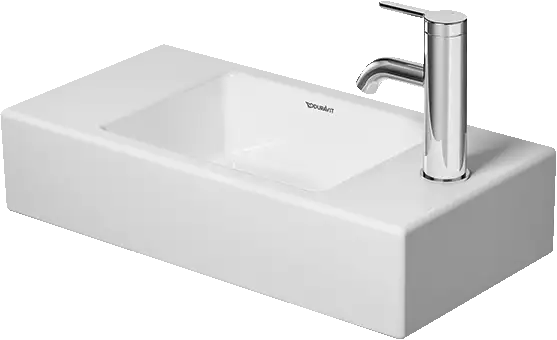 Duravit- Vero Air Wall Mounted Sink  19 5/8 " x 9 7/8 ", without Overflow, 1 x Faucet hole, White High Gloss