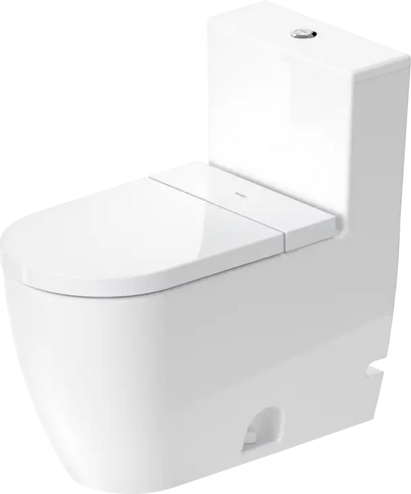 Duravit- ME by Starck One Piece Toilet Rimless Elongated  0.92/1.32 GPF, HygieneGlaze, White High Gloss