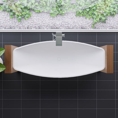 ALFI brand HammockTub1-WM 79" Acrylic Suspended Wall Mounted Hammock Bathtub