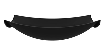 ALFI brand HammockTub2-BM Black Matte 71" Solid Surface Resin Suspended Wall Mounted Hammock Bathtub