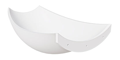 ALFI brand HammockTub2-WM White Matte 71" Solid Surface Resin Suspended Wall Mounted Hammock Bathtub