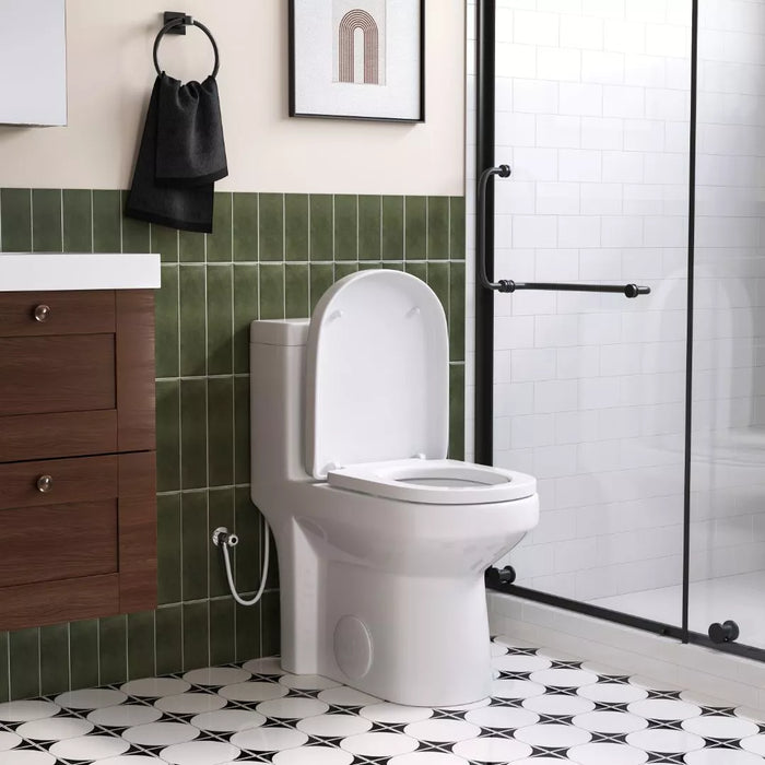 HOROW Compact Toilet For Small Bathroom Dual Flush Toilet Model 8733U